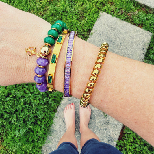 Mardi Gras Bracelet