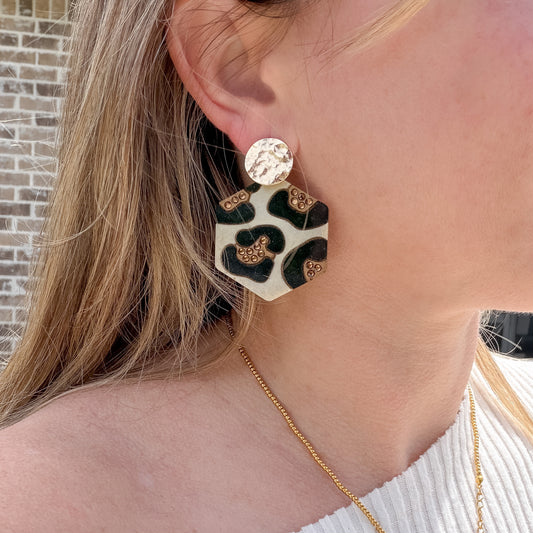 Riviera Leopard Earrings