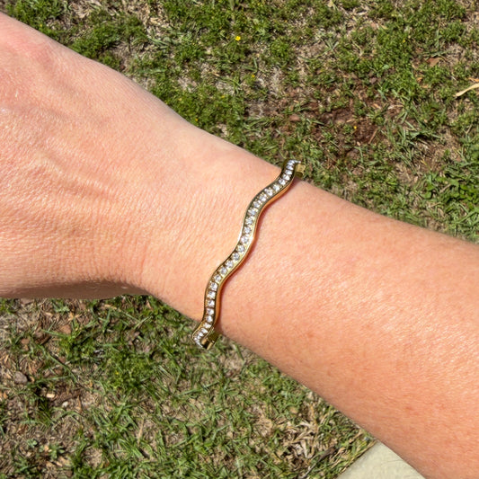 Crystal Wave Bangle