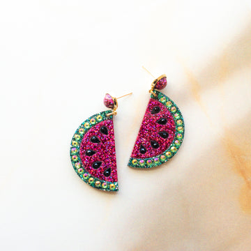 Watermelon Slice Earrings