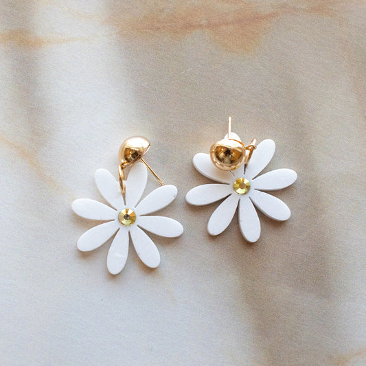 Golden Daisy Earrings