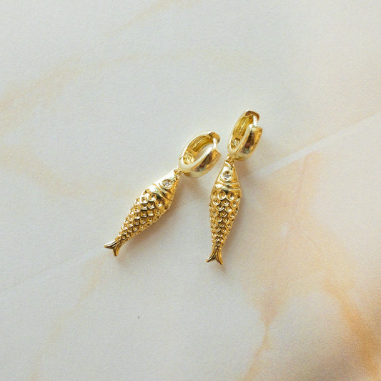 Fish Charm Huggies