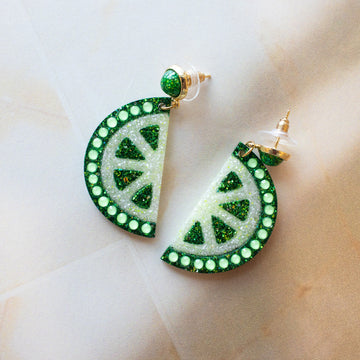 Lime Slice Earrings