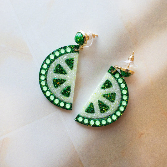 Lime Slice Earrings
