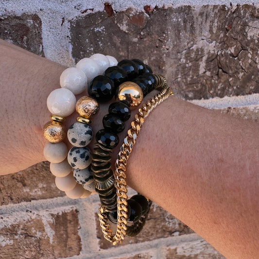 Black Onyx Chain Bracelet
