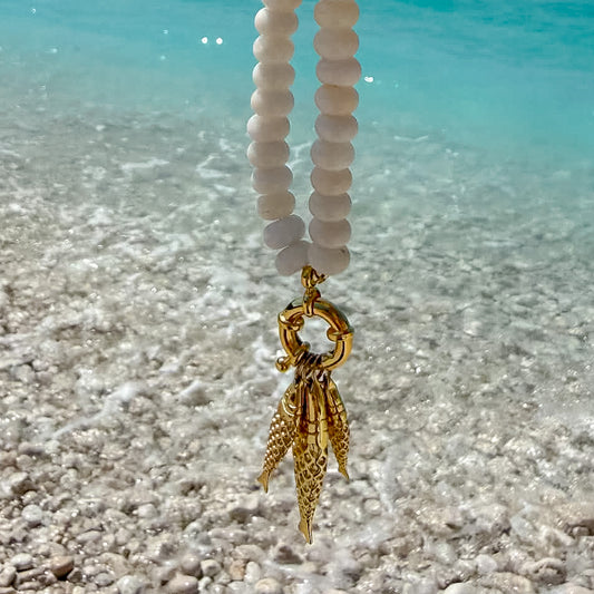 Jade Fish Charm Necklace